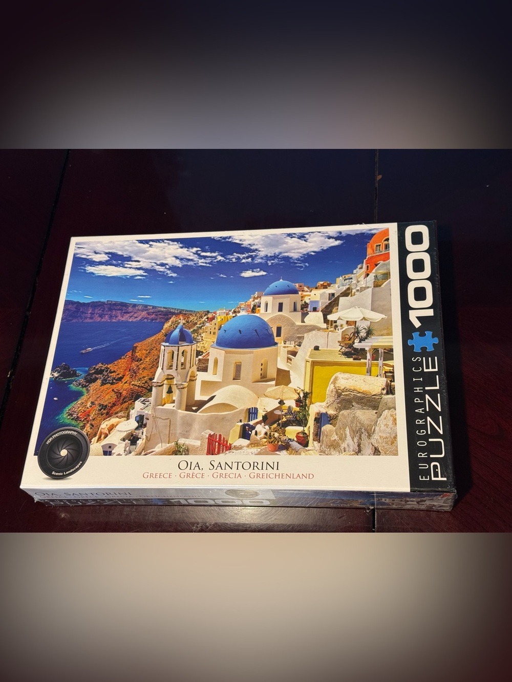 Eurographics 1000-Piece Puzzle - Oia Santorini (Blue/White) New